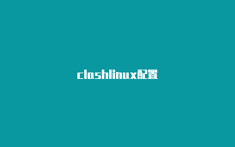 clashlinux配置